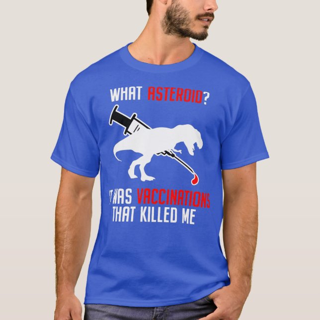 Anti-Vax  No Vaccine Funny Exvaxxer Antivaxxers T-Shirt (Front)