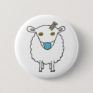 Anti Vax Sheep Vaccination 6 Cm Round Badge