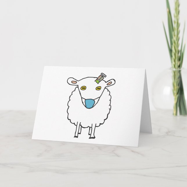 Anti Vax Sheep Vaccination Card (Front)
