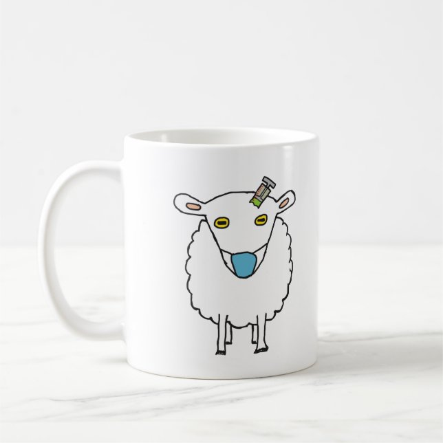 Anti Vax Sheep Vaccination Coffee Mug (Left)