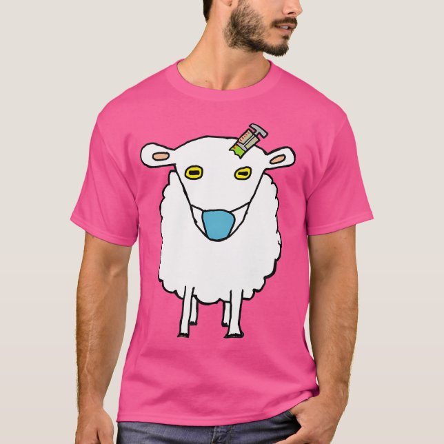 Anti Vax Sheep Vaccination T-Shirt (Front)