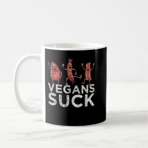 Anti Vegan Meat Eater BBQ Lover Ribeye Steak Vegan Coffee Mug