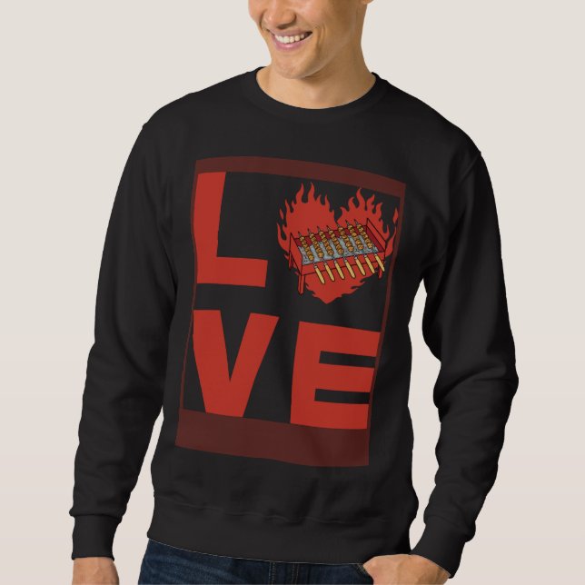 Anti Vegan Meat   Saying  1 Sweatshirt (Front)