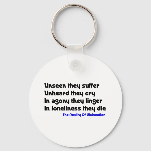 Anti Vivisection Key Ring (Front)