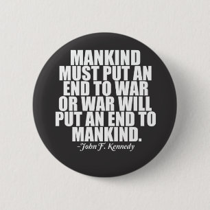 Anti War 6 Cm Round Badge