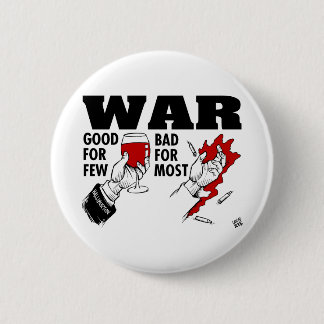anti war 6 cm round badge