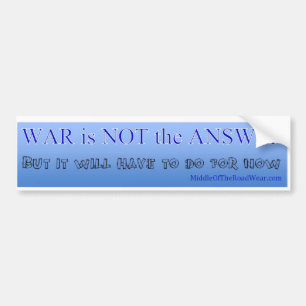 Anti-war bumper sticker