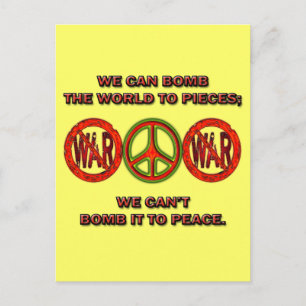 ANTI-WAR SLOGAN POSTCARD