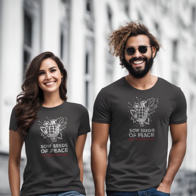 Anti-War T-shirt | Grenade & Flower | Stop war (Creator Uploaded)