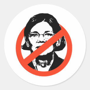 ANTI-WARREN - NO WARREN CLASSIC ROUND STICKER