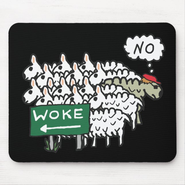 Anti Woke Mouse Mat (Front)