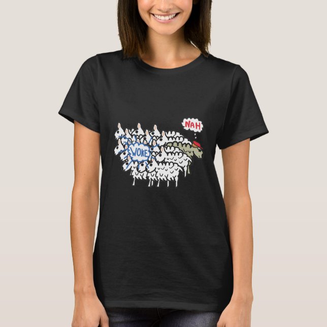 Anti Woke Sheep T-Shirt (Front)