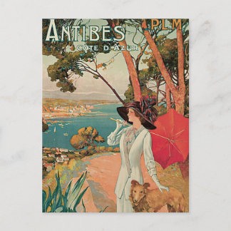 Antibes Côte d'Azur France Vintage Postcard