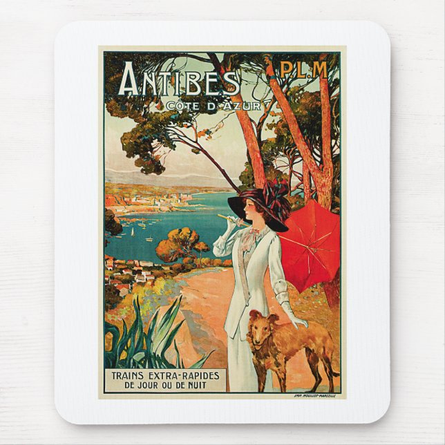 Antibes ~ Cote D'Azur Mouse Mat (Front)