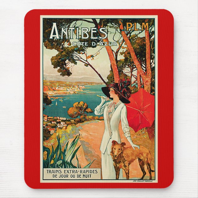 Antibes Cote d'Azur Mouse Mat (Front)