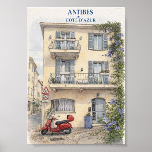 Antibes Cote d'Azur Poster