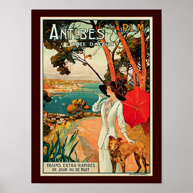 Antibes Cote D'Azur Poster (Front)