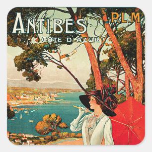 Antibes ~ Cote D'Azur Square Sticker