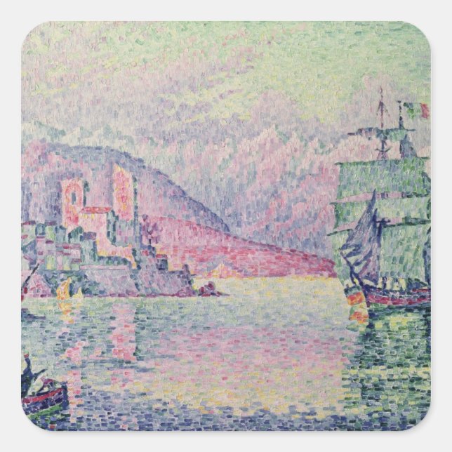 Antibes, Evening, 1914 Square Sticker (Front)
