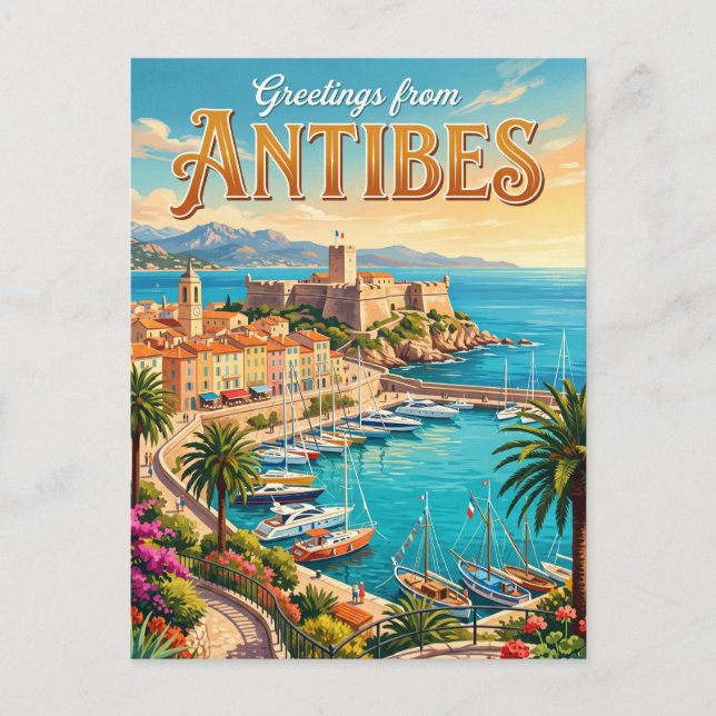 Antibes France Postcard (Front)