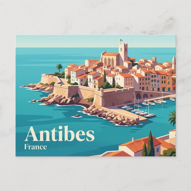 Antibes France Postcard (Front)