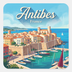 Antibes France Square Sticker