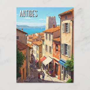 Antibes France Travel Postcard