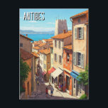 Antibes France Travel Postcard<br><div class="desc">Antibes, a charming coastal town on the French Riviera, is known for its beautiful beaches, historic old town, and vibrant marina. Located between Nice and Cannes, Antibes offers a mix of Mediterranean charm and artistic heritage, making it a favourite destination for travelers seeking both relaxation and culture. The Old Town...</div>