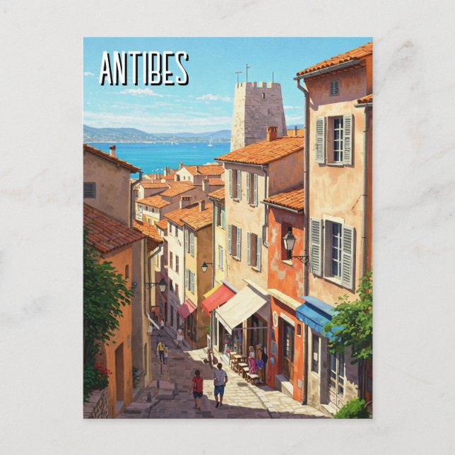 Antibes France Travel Postcard (Front)