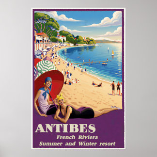Antibes, French Riviera poster