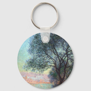 Antibes in the Morning by Claude Monet Key Ring