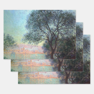 Antibes in the Morning by Claude Monet Wrapping Paper Sheet