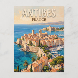 Antibes Old Town and Port Vauban France Postcard