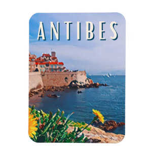 Antibes Photo Vintage  Magnet