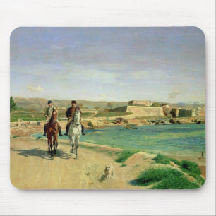 Antibes, the Horse Ride, 1868 Mouse Mat