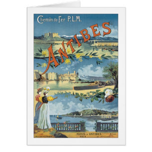 Antibes Vintage Travel Poster