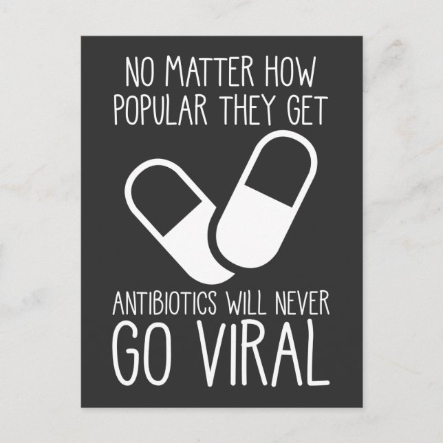 Antibiotics Viral Science Researcher Pharmacist Postcard (Front)
