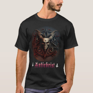 Antichrist Satan Pentagram Satanist Gothic Devil T-Shirt