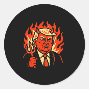 Antichrist Trump Gifts  Classic Round Sticker