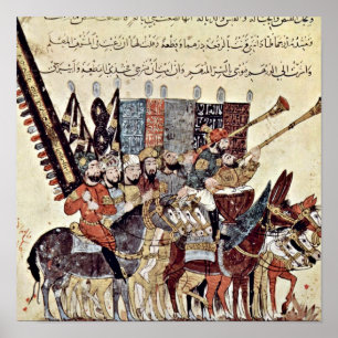 Anticipation of procession by Yahya ibn Mahmud Poster