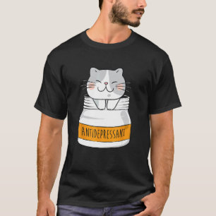 Antidepressant - Animal Cat Lover Pet Breeder Kitt T-Shirt