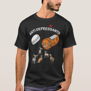 Antidepressant Chihuahua Orange Bottle T-Shirt