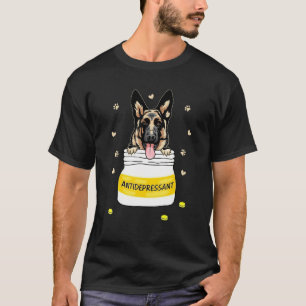 Antidepressant German Shepherd Dog Puppy Owner T-Shirt