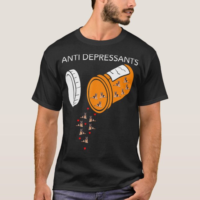 Antidepressant German Shepherd  German Shepherd T-Shirt (Front)