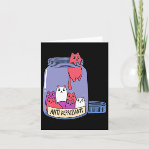 Antidepressant Mental Health Kitten Doctor Pet Own Card