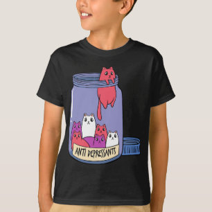 Antidepressant Mental Health Kitten Doctor Pet Own T-Shirt