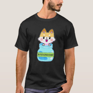 Antidepressant Pet Dog Corgi Happiness Dogs T-Shirt