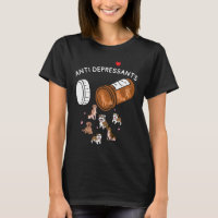 Antidepressants shirt, pug design, dog lover