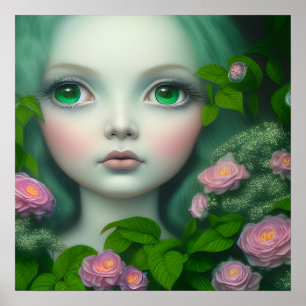Antidote Ivy Green Eyed Girl Poster