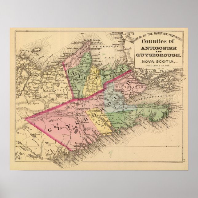 Antigonish, Guysborough counties, NS Poster (Front)